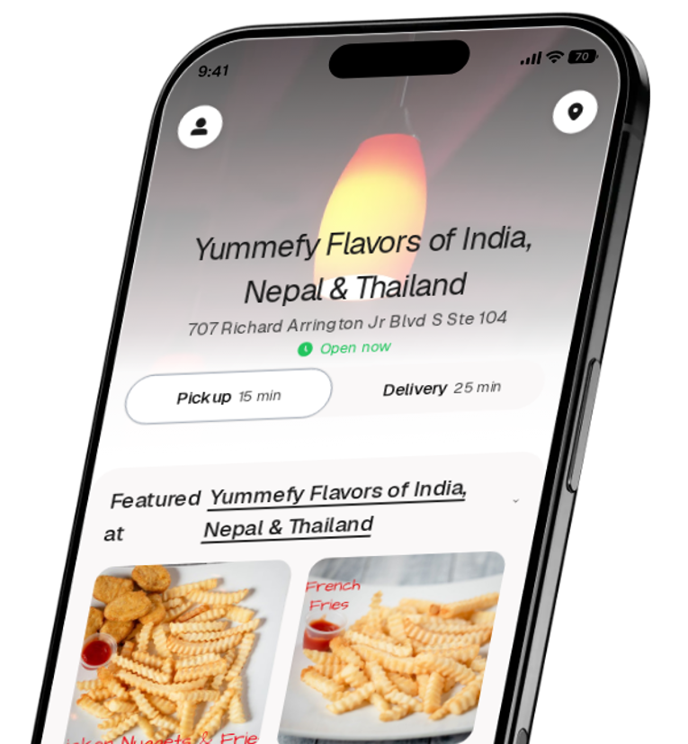 Yummefy Flavors of India, Nepal & Thailand app preview
