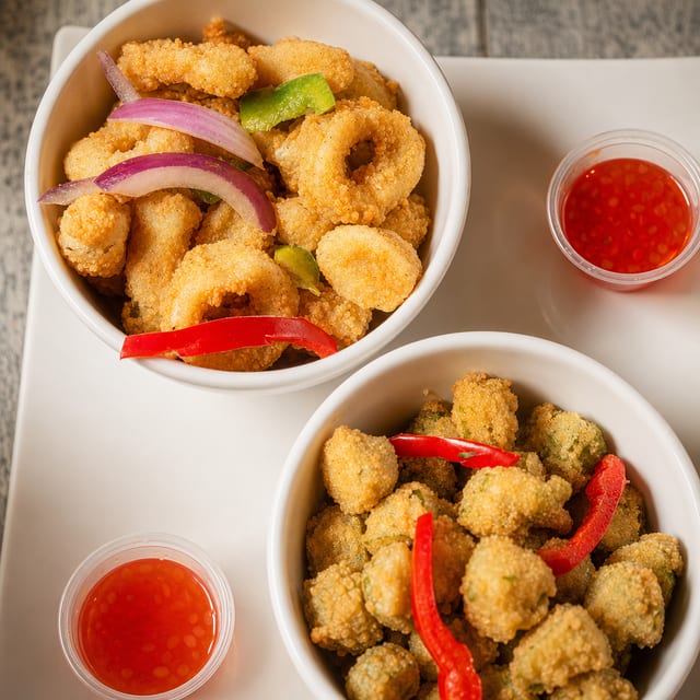 Crispy Calamari Rings.