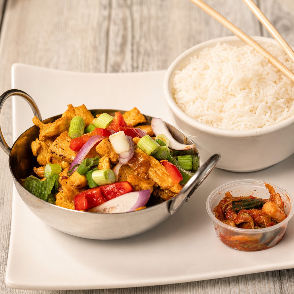 Sweet and Sour Chicken.