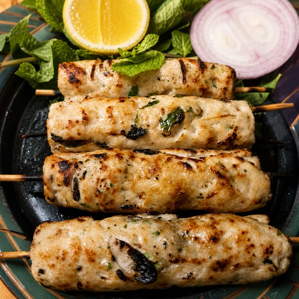 Chicken Seekh Kabob.