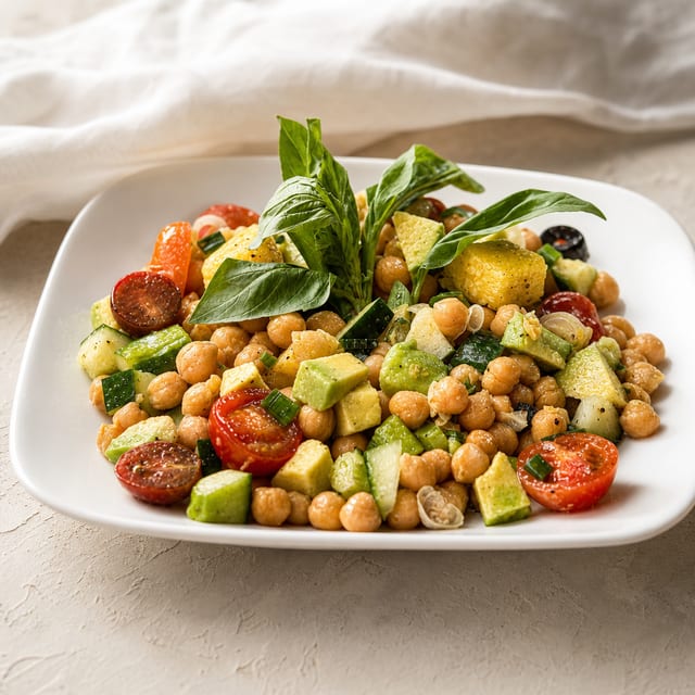 Chickpea Salad (Vegan).